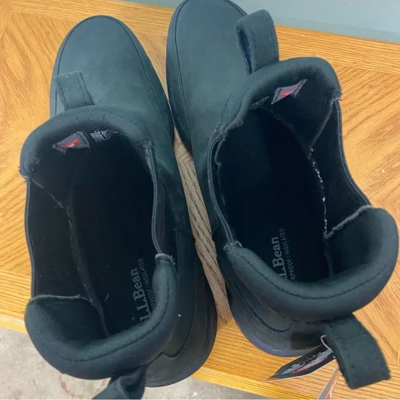 NWOT LL Bean Newington Boot‎ Mid Black Primaloft Size 14 Style 301211